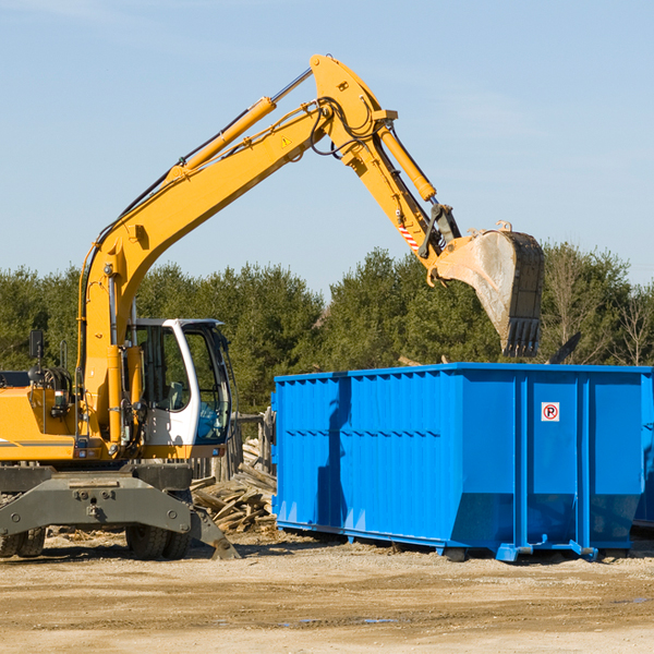 what are the rental fees for a residential dumpster in Wheatfields